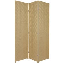 3 Panel Woven Room Divider Screen